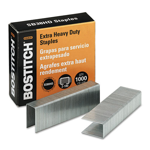 Heavy-duty Premium Staples, 0.63" Leg, 0.5" Crown, Carbon Steel, 1,000/box