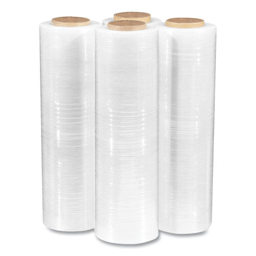 Extended Core Blown Stretch Wrap, 18" X 1,500 Ft, 79-gauge, Clear, 4/carton