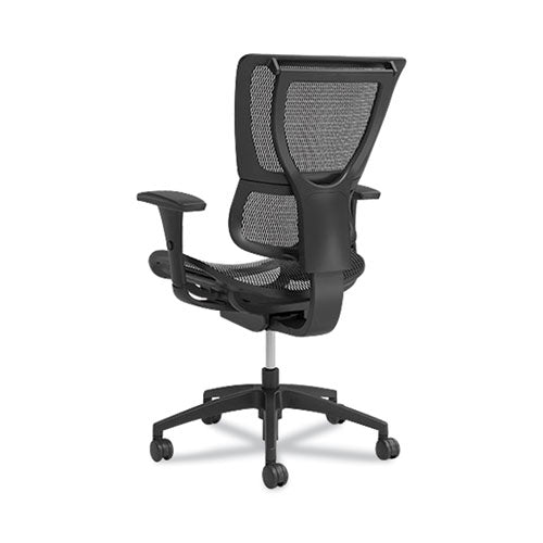 Flexfit 1500tm Mesh Task Chair, Suppports Up To 300 Lbs,16.7" To 20.26" Seat Height, Black Seat, Black Back, Black Base