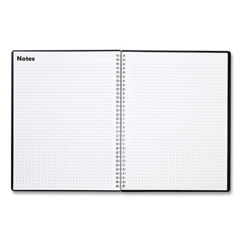 Weekly Teacher Planner, Two-page Spread (nine Classes), 11 X 8.5, Black Cover