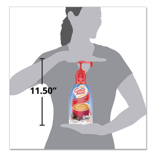 Liquid Coffee Creamer, Peppermint Mocha, 1500ml Pump Bottle