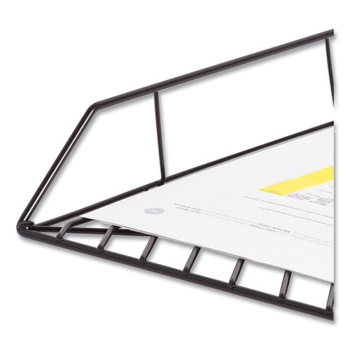 Vena Paper Tray, 1 Section, Holds 11" X 8.5" Sheets, 10.04 X 12.44 X 2.01, Black