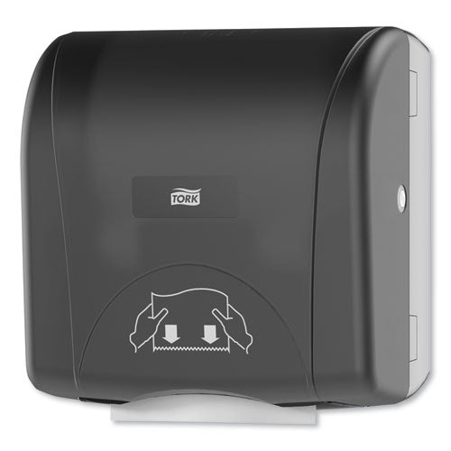 Mini Mechanical Hand Towel Roll Dispenser, For H71 System, 11.75 X 7.5 X 12.5, Black