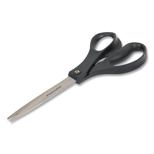 Everyday Scissors, 8" Long, 3.25" Cut Length, Black Straight Handle