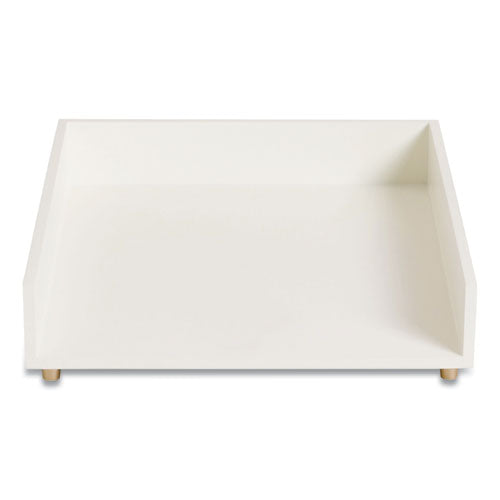 Juliet Paper Tray, 1 Section, Holds 11" X 8.5" Files, 10 X 12.25 X 2.5, White