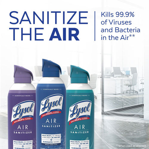 Air Sanitizer Spray, White Linen, 10 Oz Aerosol Spray, 6/carton