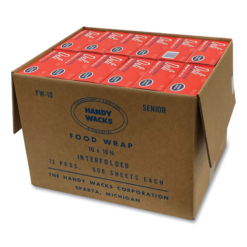 Interfolded Food Wrap, 10.75 X 10, 500 Box, 12 Boxes/carton