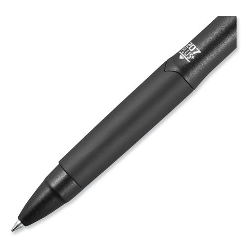 207 Plus+ Gel Pen, Retractable, Medium 0.7 Mm, Black Ink, Black Barrel, 36/pack