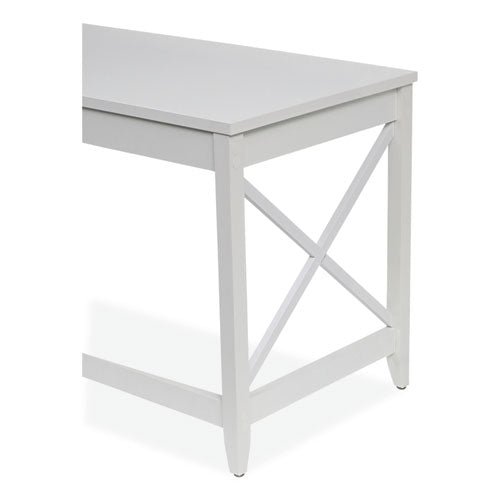 Farmhouse Writing Desk, 47.24" X 23.62" X 29.53", White