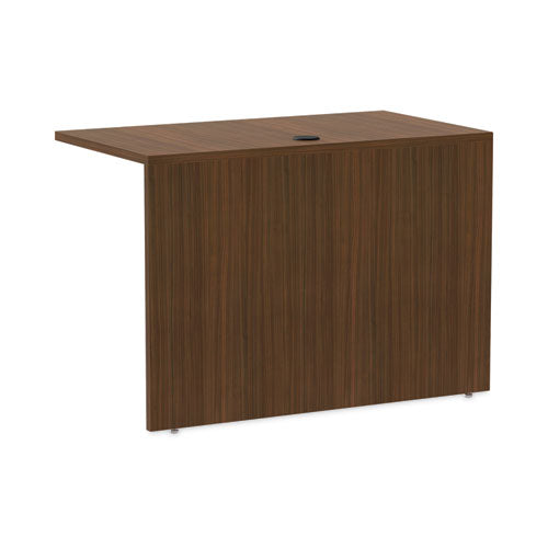 Alera Valencia Series Reversible Return/bridge Shell, 42w X 23.63d X 29.5h, Modern Walnut