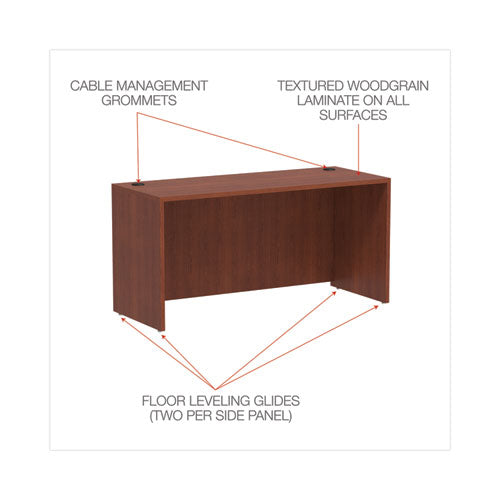 Alera Valencia Series Credenza Shell, 59.13w X 23.63d X 29.5h, Medium Cherry