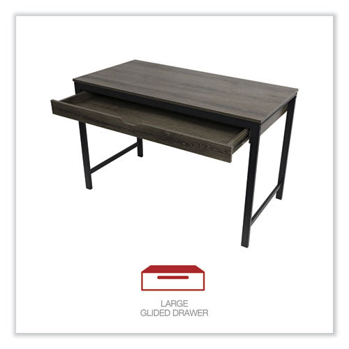 Modern Writing Desk, 47.24" X 23.62" X 29.92", Gray