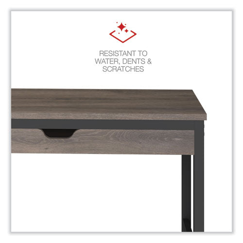 Modern Writing Desk, 47.24" X 23.62" X 29.92", Gray