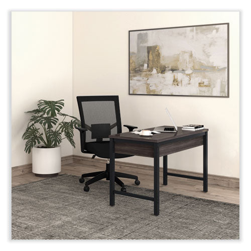 Modern Writing Desk, 47.24" X 23.62" X 29.92", Gray