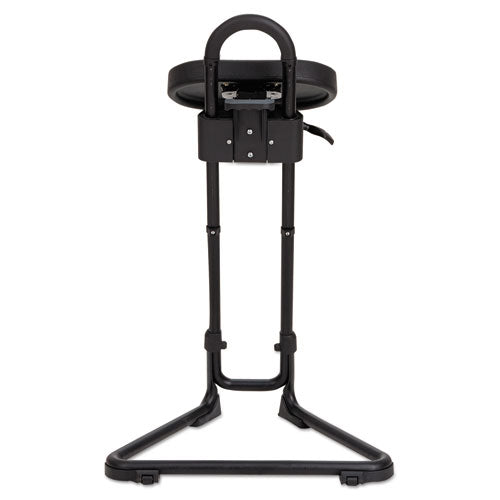 Alera Ss Series Sit/stand Adjustable Stool, Supports Up To 300 Lb, Black