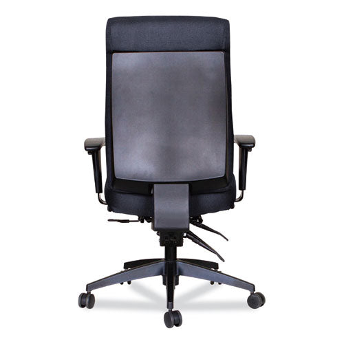 Alera Wrigley Series High Performance High-back Synchro-tilt Task Chair, Supports 275 Lb, 17.24" To 20.55" Seat Height, Black