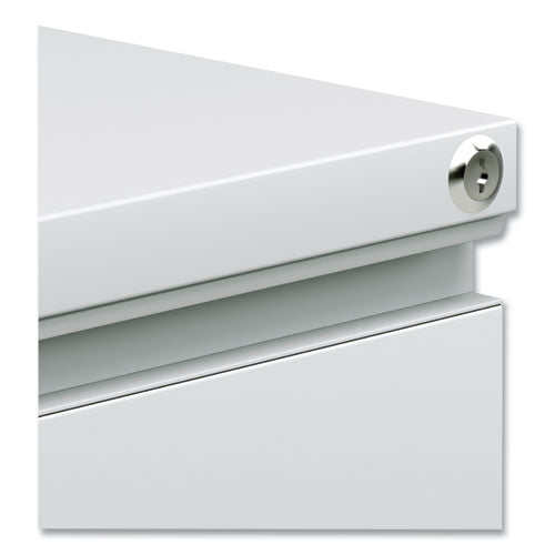 File Pedestal With Full-length Pull, Left Or Right, 2-drawers: Box/file, Legal/letter, Light Gray, 14.96" X 19.29" X 21.65"