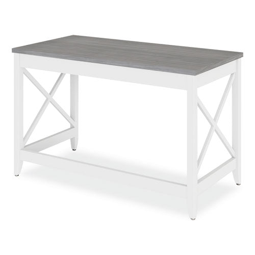 Farmhouse Writing Desk, 47.24" X 23.62" X 29.53", Gray