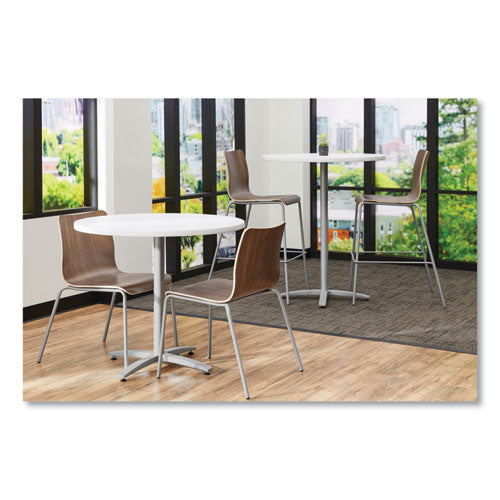 Ruck Laminate Chair, Supports Up To 300 Lb, 18" Seat Height, Pinnacle Seat/back, Silver Base