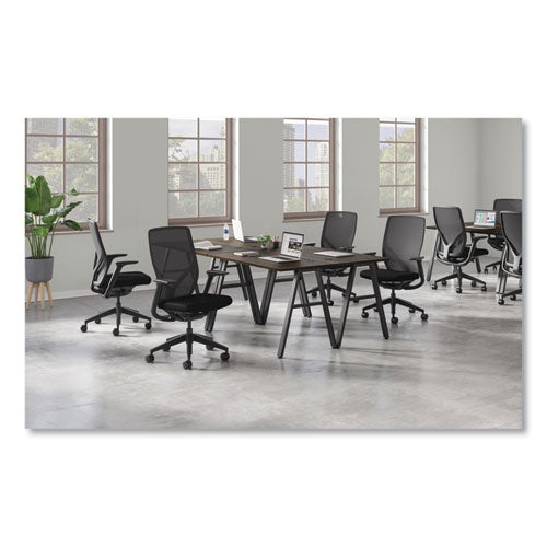 Flexion Mesh Back Task Chair, Supports Up To 300lb, 14.81" To 19.7" Seat Height, Black Seat/back/base
