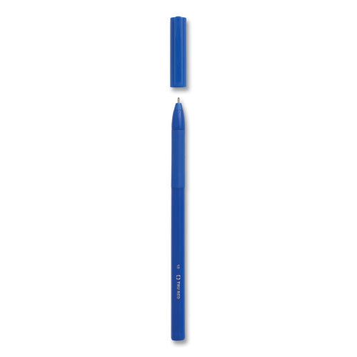 Gripped Ballpoint Pen, Stick, Medium 1 Mm, Blue Ink, Blue Barrel, 60/pack