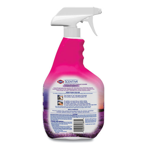 Scentiva Multi Surface Cleaner, Tuscan Lavender And Jasmine, 32oz, Spray Bottle