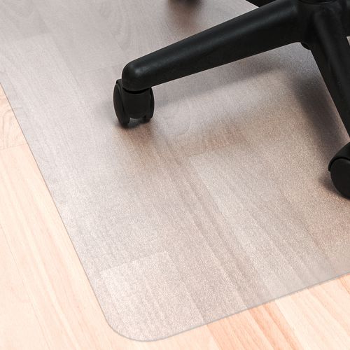 Ecotex Marlon Bioplus Rectangular Polycarbonate Chair Mat For Hard Floors, Rectangular, 35 X 47, Clear