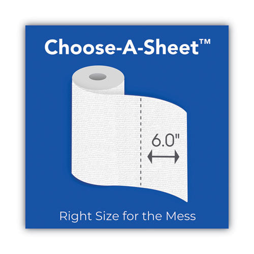 Choose-a-size Mega Kitchen Roll Paper Towels, 1-ply, 100/roll, 6 Rolls/pack, 4 Packs/carton