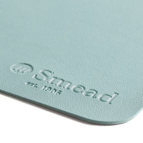 Vegan Leather Desk Pads, 23.6" X 13.7", Light Blue