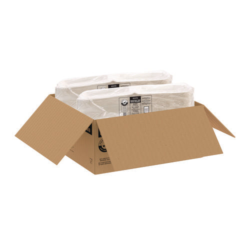 Compostable Fiber Hinged Trays, Proplanet Seal, 8.03 X 8.38 X 1.93, Ivory, Molded Fiber, 200/carton