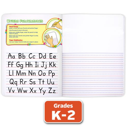 Primary Journal Half Page Ruled, Blue Marble Cover, Primary Rule, (100) 9.75 X 7.5 Sheets