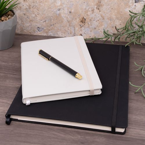 Soft Cover Notebook, College Rule, Black Cover, (96) 11 X 8.5 Sheets