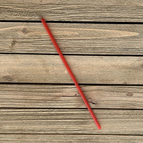 Jumbo Straws, 5.25", Polypropylene, Red, 10,000/carton