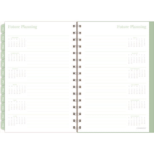 Ombre Weekly/monthly Planner, Colorful Cloud Artwork, 8.5" X 6.38", Multicolor Cover, 12-month (jan To Dec): 2025