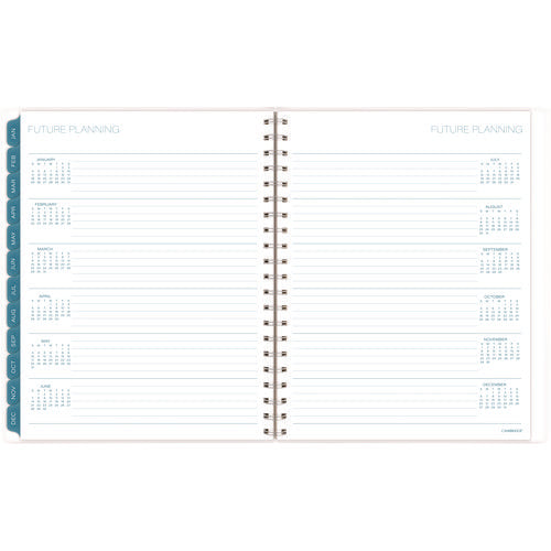 Glacier Weekly/monthly Planner, Glacier Artwork, 11" X 9.25", Blue/gray/silver Cover, 12-month (jan To Dec): 2025