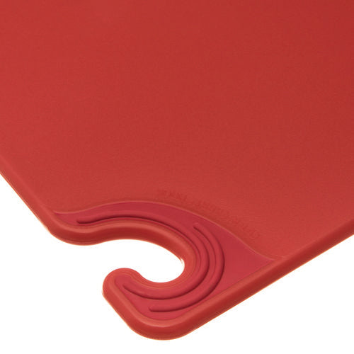 Saf-t-grip Cutting Board, Plastic, 24 X 18, X 0.5, Red