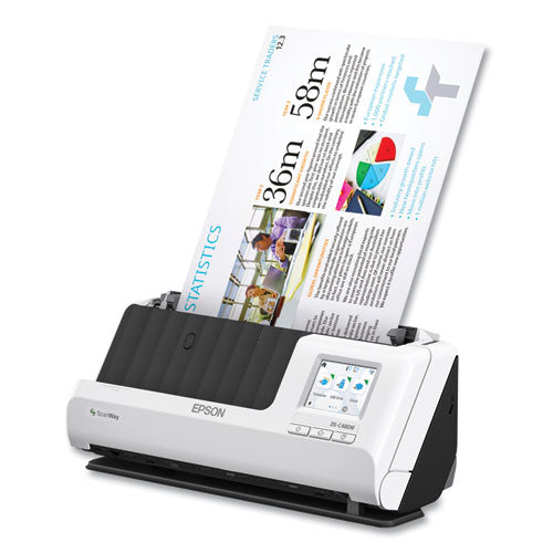 Ds-c480w Wireless Color Compact Desktop Document Scanner, 660 Dpi Optical Resolution, 20-sheet Auto Document Feeder