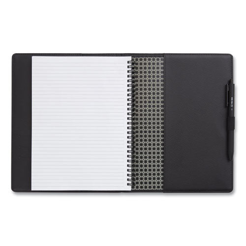 Soft-cover Notebook Folio Set, 1-subject, Narrow Rule, Black Cover, (80) 9.5 X 6.5 Sheets