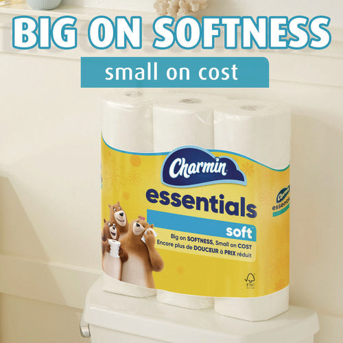 Essentials Soft Bathroom Tissue, Septic Safe, 2-ply, White, 330 Sheets/roll, 12 Rolls/carton