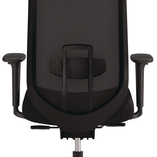 Altern Mesh Back Task Chair, 17.95 To 21.1 Seat Height, Black Seat, Black Back, Black Base