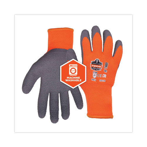 Proflex 7401 Coated Lightweight Winter Gloves, Orange, Medium, Pair