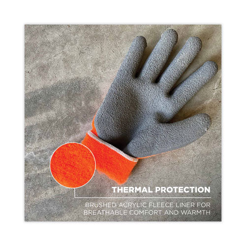 Proflex 7401 Coated Lightweight Winter Gloves, Orange, Medium, Pair