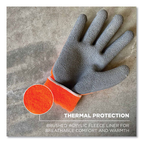 Proflex 7401-case Coated Lightweight Winter Gloves, Orange, X-large, 144 Pairs/carton