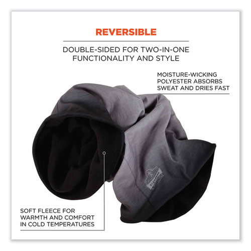 N-ferno 6491 Reversible Thermal Fleece + Poly Multi-band, One Size Fits Most, Light Gray Fade