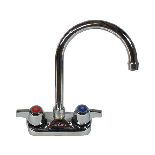 Workforce Standard Duty Faucet, 9.5" Height/5" Reach, Chrome-plated Brass