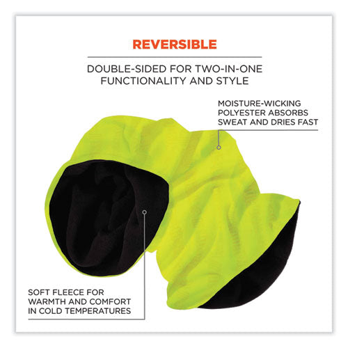 N-ferno 6491 Reversible Thermal Fleece + Poly Multi-band, One Size Fits Most, Lime