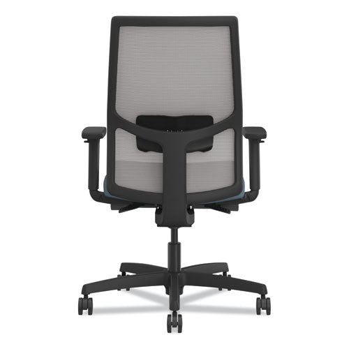 Ignition 2.0 4-way Stretch Mid-back Task Chair, Black Adjustable Lumbar Support, Carolina Seat, Fog Back, Black Base