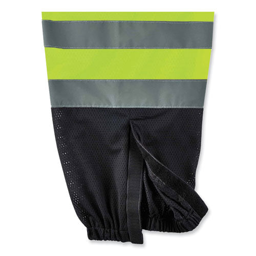 Glowear 8910bk Class E Hi-vis Pants With Black Bottom, Polyester, 4x-large/5x-large, Lime