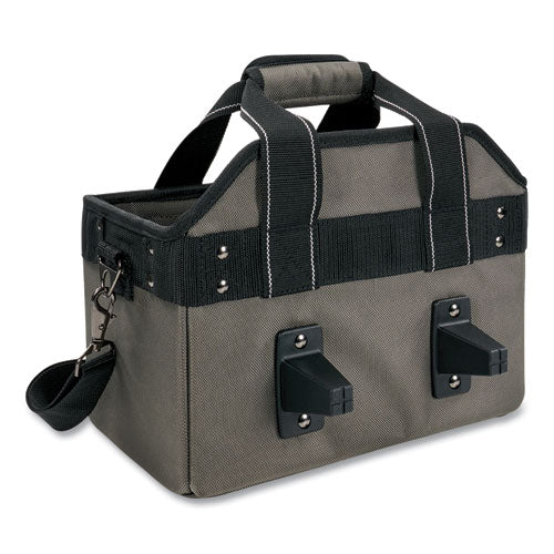 Arsenal 5844 Bucket Truck Tool Bag With Tethering Attachment Points, 8 Compartments, 13 X 7.5 X 7.5, Gray