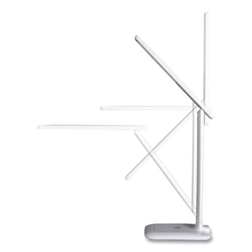 Wellness Series Slimline Led Desk Lamp, 5" To 20.25" High, White